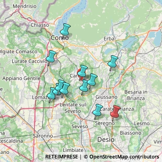 Mappa Via Monte S. Primo, 22063 Cantù CO, Italia (6.27333)
