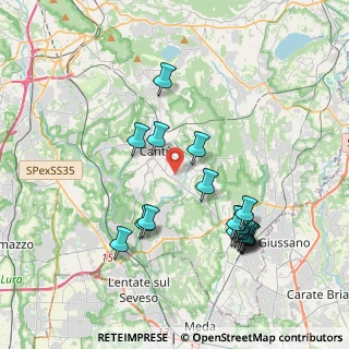 Mappa Via Monte S. Primo, 22063 Cantù CO, Italia (3.92737)