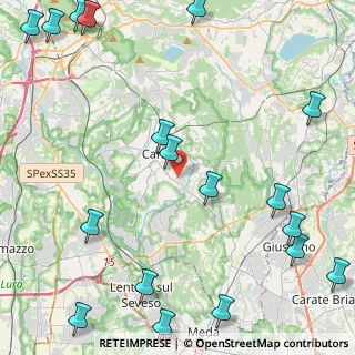Mappa Via Monte S. Primo, 22063 Cantù CO, Italia (6.843)