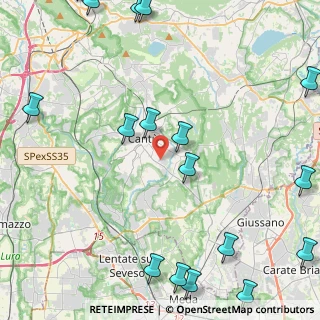 Mappa Via Monte S. Primo, 22063 Cantù CO, Italia (6.8555)