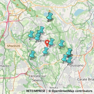 Mappa Via Monte S. Primo, 22063 Cantù CO, Italia (3.25571)