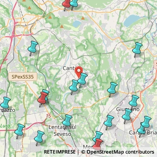 Mappa Via Monte S. Primo, 22063 Cantù CO, Italia (6.599)