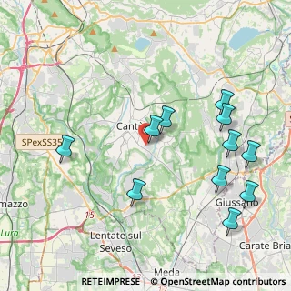 Mappa Via Monte S. Primo, 22063 Cantù CO, Italia (4.46818)
