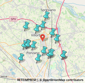 Mappa 31050 Villorba TV, Italia (3.35353)