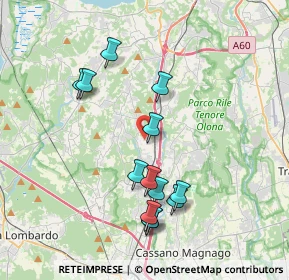 Mappa Via G. Verdi, 21041 Albizzate VA, Italia (3.69846)