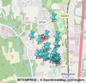 Mappa Via G. Verdi, 21041 Albizzate VA, Italia (0.388)