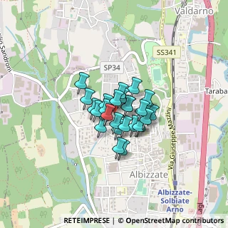 Mappa Via G. Verdi, 21041 Albizzate VA, Italia (0.22222)