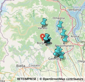 Mappa Via Calco, 13011 Borgosesia VC, Italia (9.19944)