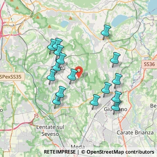 Mappa Via Giambattista Pergolesi, 22063 Cantù CO, Italia (3.65688)