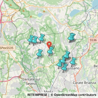 Mappa Via Giambattista Pergolesi, 22063 Cantù CO, Italia (3.39692)
