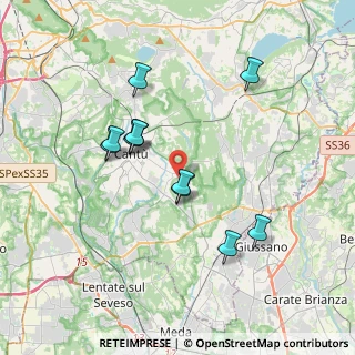 Mappa Via Giambattista Pergolesi, 22063 Cantù CO, Italia (3.32273)