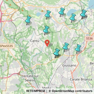 Mappa Via Giambattista Pergolesi, 22063 Cantù CO, Italia (4.95091)