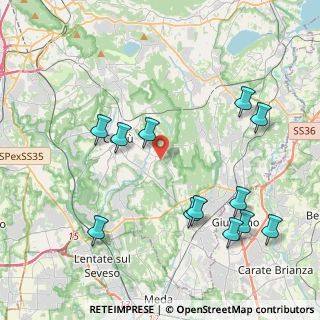 Mappa Via Giambattista Pergolesi, 22063 Cantù CO, Italia (4.60083)