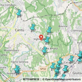 Mappa Via Giambattista Pergolesi, 22063 Cantù CO, Italia (3.443)