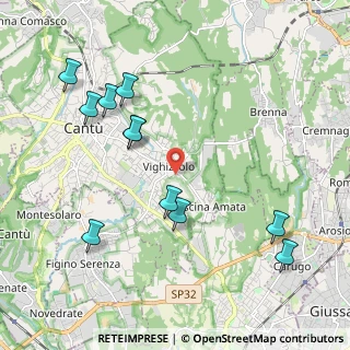 Mappa Via Giambattista Pergolesi, 22063 Cantù CO, Italia (2.23636)