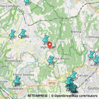 Mappa Via Giambattista Pergolesi, 22063 Cantù CO, Italia (3.6315)