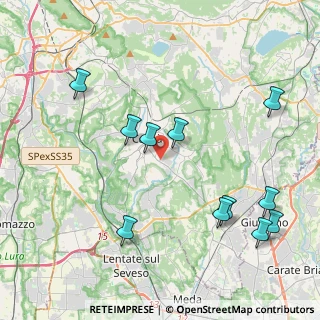 Mappa Via Legnone, 22063 Cantù CO, Italia (4.61636)