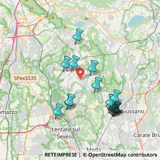 Mappa Via Legnone, 22063 Cantù CO, Italia (3.99684)