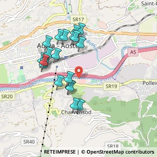 Mappa Frazione Plan Felinaz, 11020 Aosta AO, Italia (0.897)