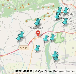 Mappa Via SS248, 36063 Marostica VI, Italia (4.275)