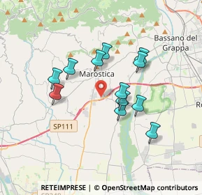Mappa Via SS248, 36063 Marostica VI, Italia (2.9475)