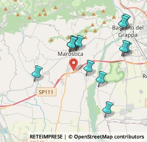 Mappa Via SS248, 36063 Marostica VI, Italia (3.8975)