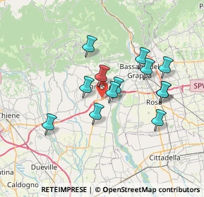 Mappa Via SS248, 36063 Marostica VI, Italia (6.07692)