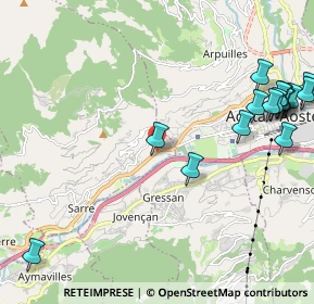 Mappa Frazione la Grenade, 11010 Sarre AO, Italia (2.76813)
