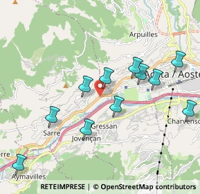 Mappa Frazione la Grenade, 11010 Sarre AO, Italia (1.99727)