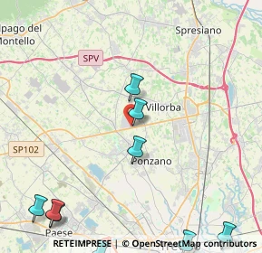 Mappa Via Leonardo Da Vinci, 31050 Ponzano Veneto TV, Italia (6.43917)