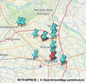 Mappa Via Leonardo Da Vinci, 31050 Ponzano Veneto TV, Italia (6.05438)