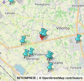 Mappa Via Leonardo Da Vinci, 31050 Ponzano Veneto TV, Italia (1.95182)