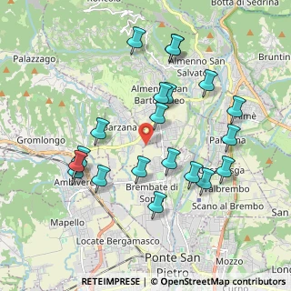 Mappa Via Pietro Ruggeri, 24030 Brembate di sopra BG, Italia (1.949)