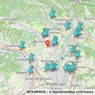 Mappa Via Pietro Ruggeri, 24030 Brembate di sopra BG, Italia (2.2165)