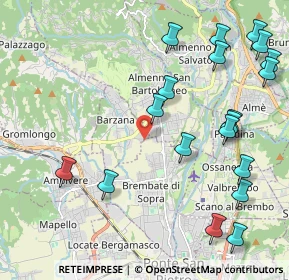 Mappa Via Pietro Ruggeri, 24030 Almenno San Bartolomeo BG, Italia (2.57158)