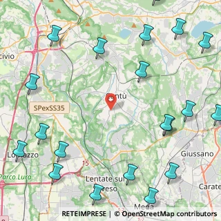 Mappa Via Luigi Casartelli, 22063 Cantù CO, Italia (6.4795)