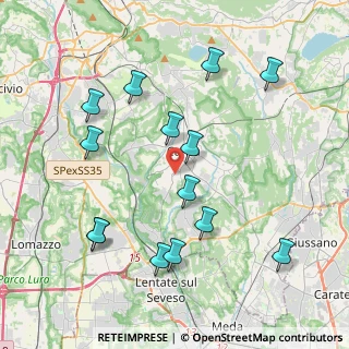 Mappa Via Luigi Casartelli, 22063 Cantù CO, Italia (4.25714)