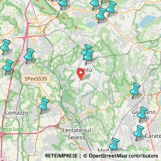 Mappa Via Luigi Casartelli, 22063 Cantù CO, Italia (7.23)