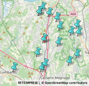 Mappa Via Vittorio Veneto, 21041 Albizzate VA, Italia (4.55412)