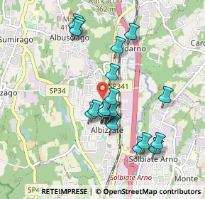 Mappa Via Vittorio Veneto, 21041 Albizzate VA, Italia (0.84)