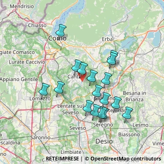 Mappa Via Cartesio, 22063 Cantù CO, Italia (6.77941)