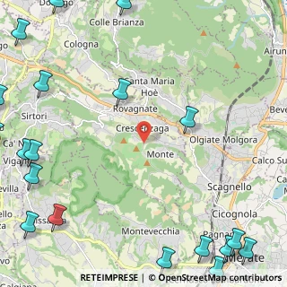 Mappa Via Bongiaga, 23888 Rovagnate LC, Italia (3.915)