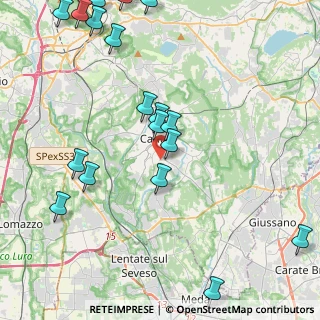 Mappa Via Torino, 22063 Cantù CO, Italia (5.7395)