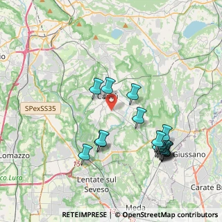 Mappa Via Torino, 22063 Cantù CO, Italia (4.15389)