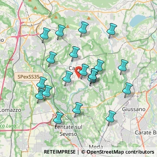 Mappa Via Torino, 22063 Cantù CO, Italia (3.7255)