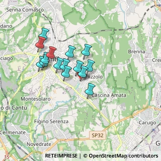 Mappa Via Pitagora, 22063 Cantù CO, Italia (1.42467)