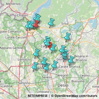 Mappa Via Pitagora, 22063 Cantù CO, Italia (6.9075)