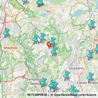 Mappa Via Pitagora, 22063 Cantù CO, Italia (6.8185)