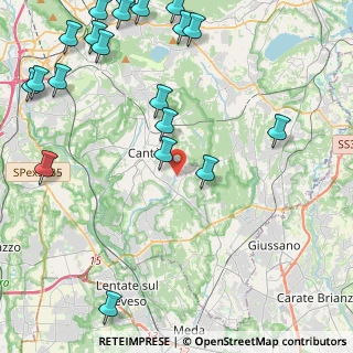 Mappa Via Pitagora, 22063 Cantù CO, Italia (6.119)