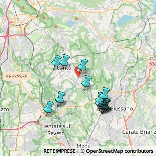 Mappa Via Pitagora, 22063 Cantù CO, Italia (3.76889)